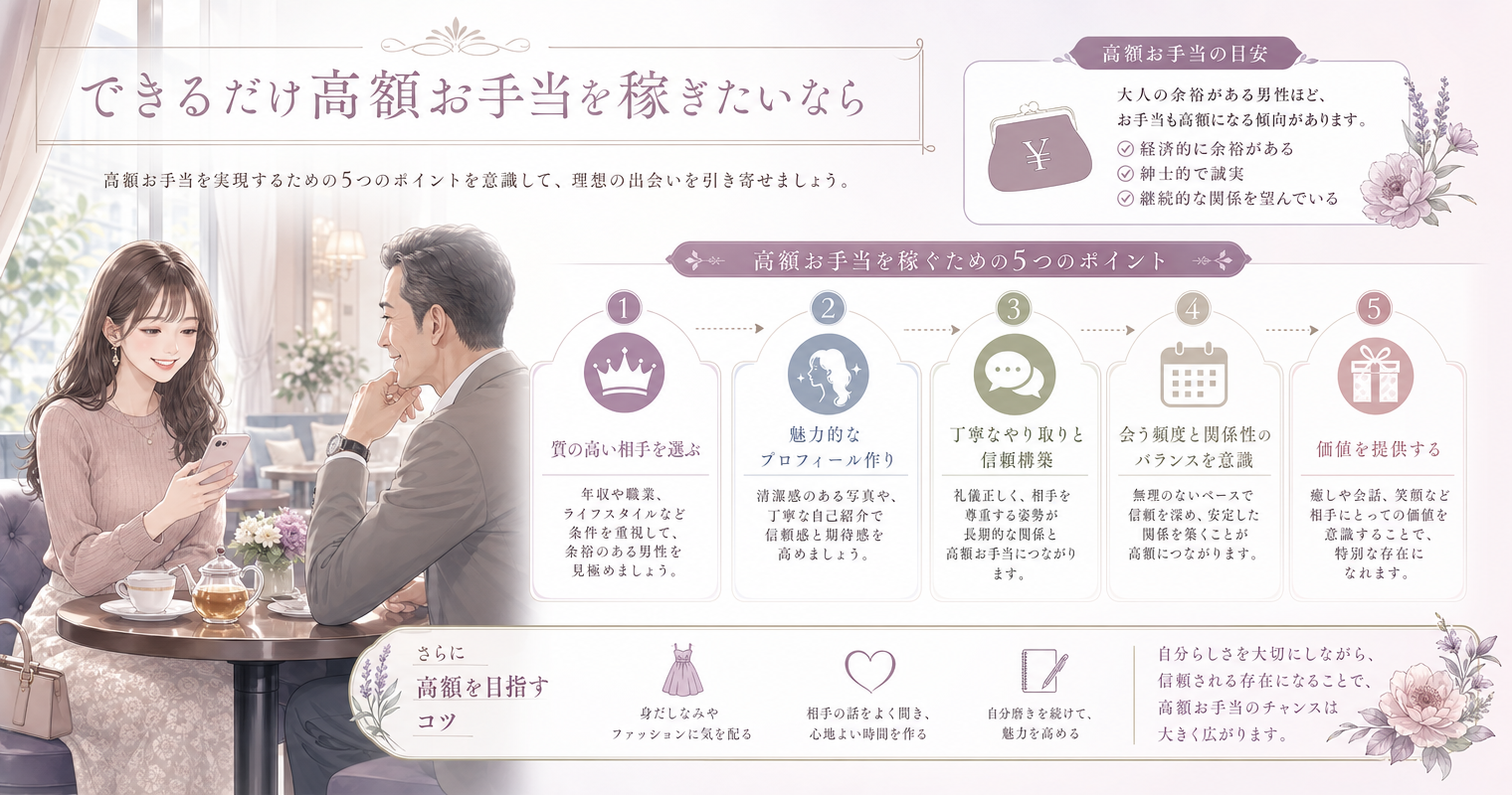 できるだけ高額お手当を稼ぎたいなら