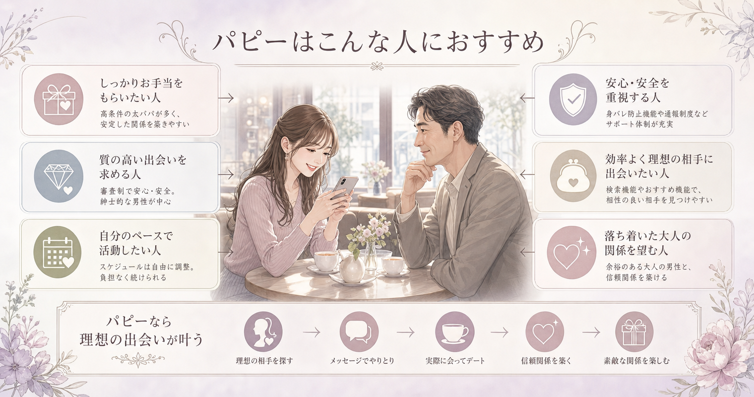 パピーはこんな人におすすめ