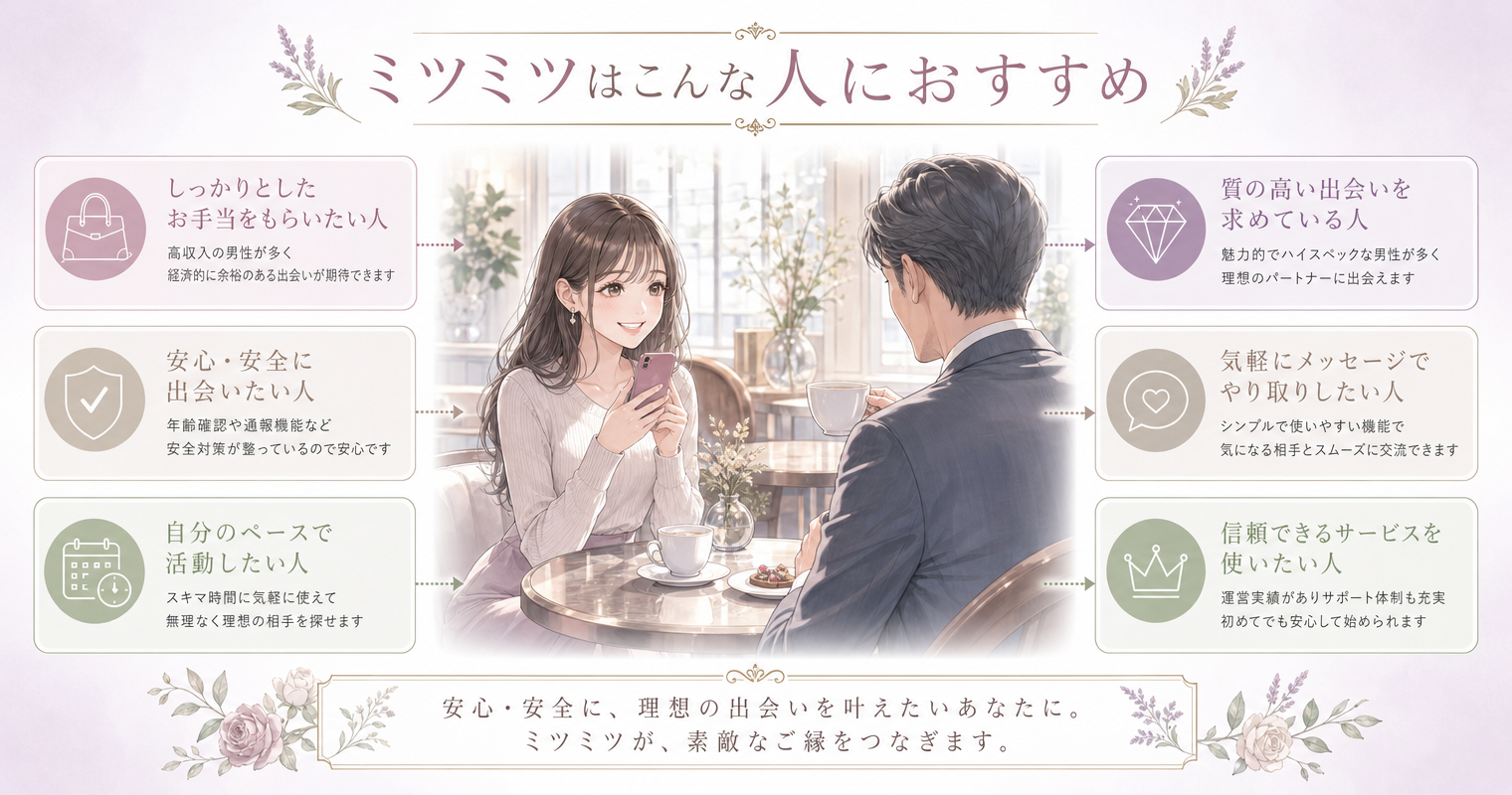 ミツミツはこんな人におすすめ