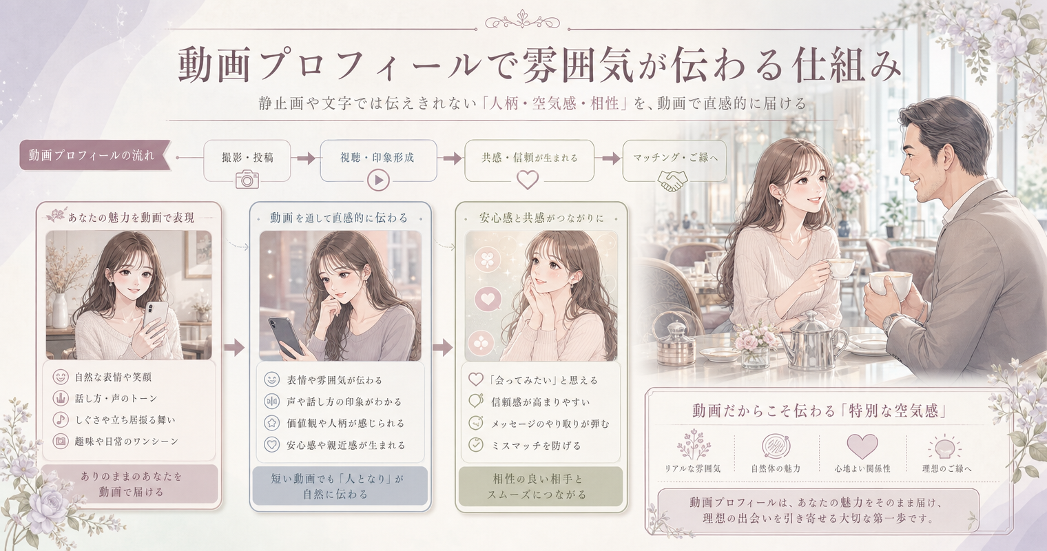 動画プロフィールで雰囲気が伝わる仕組み