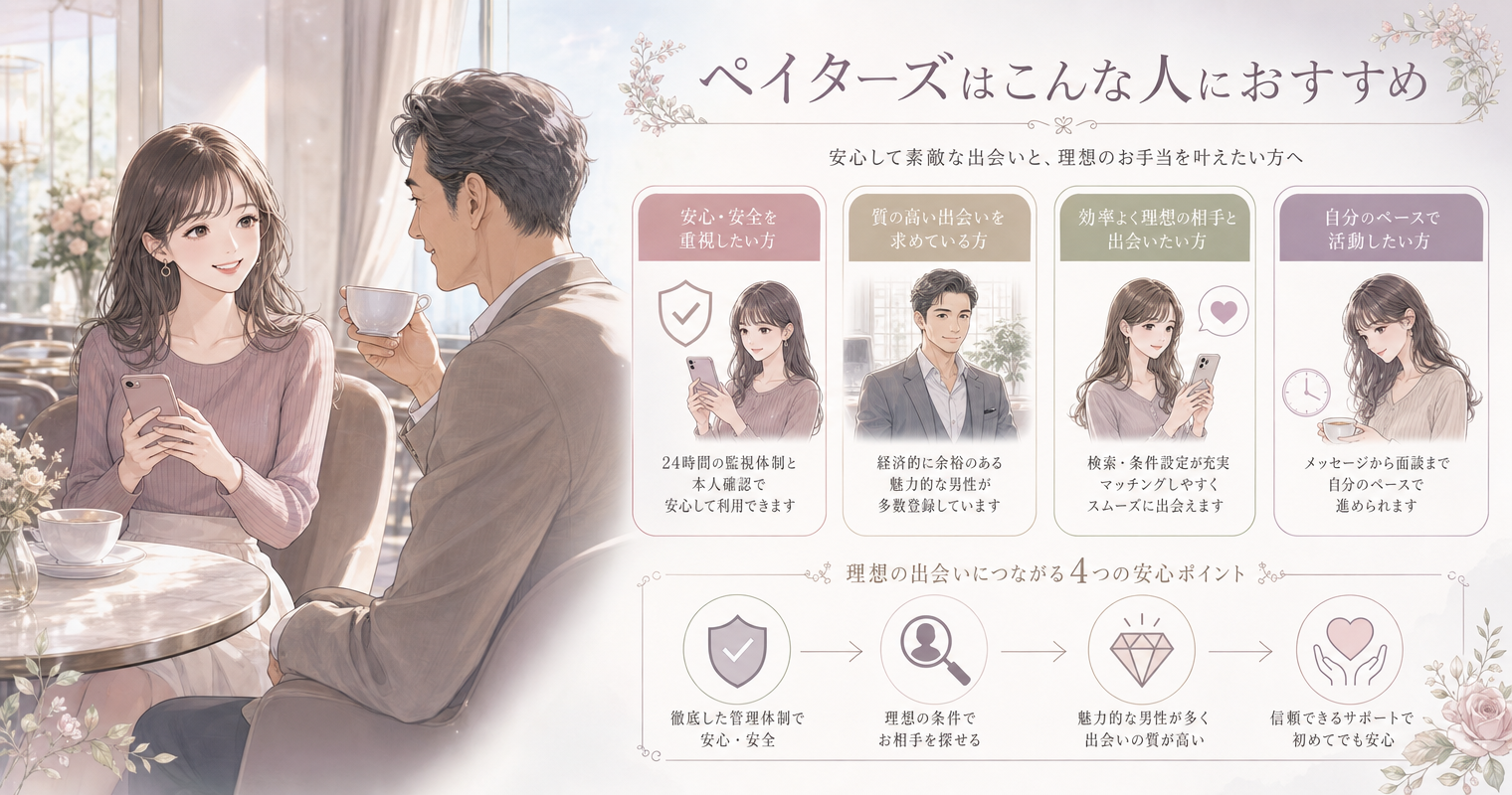 ペイターズはこんな人におすすめ