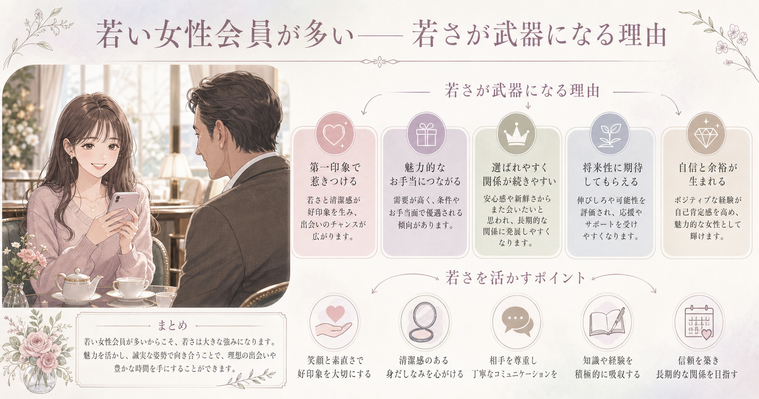 若い女性会員が多い——若さが武器になる理由