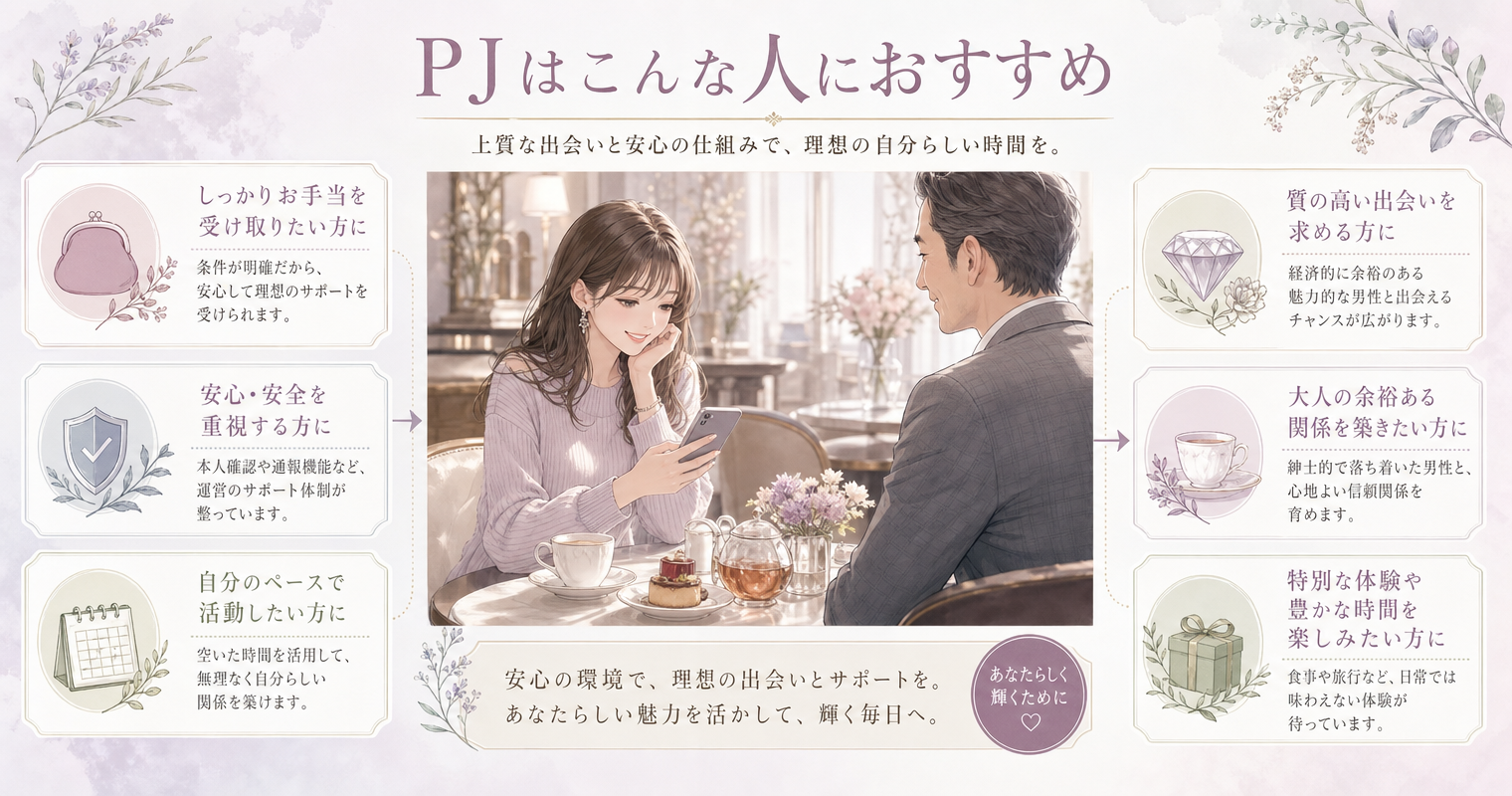 PJはこんな人におすすめ